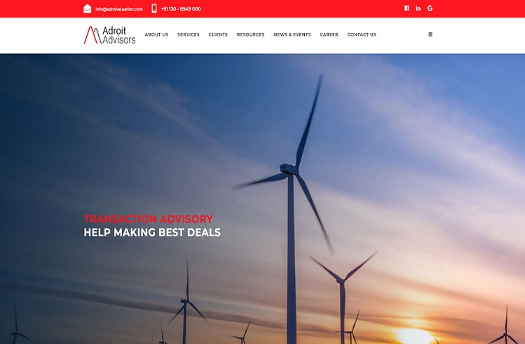 Corporate Website Screenshot