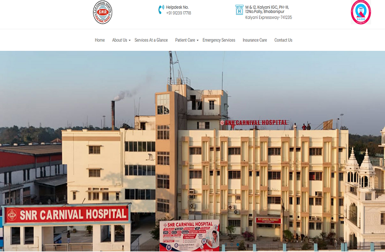 Healthcare Website Screenshot